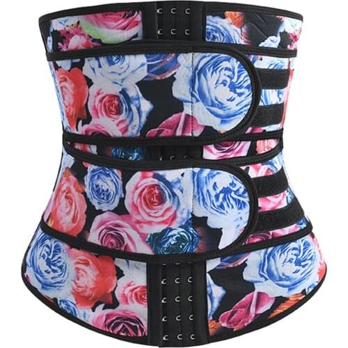 Womens Fashion New Printed Shaper Sports Plastic Waistband Fitness Waist Sculpting Breathable Comfortable Belly Belt #3