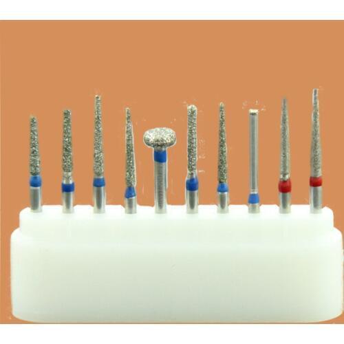 2 kits (20pcs) Dental polishing burs Diamond FG jewelry polish bur for crown and bridge preparation of anterior/ Front teeth
