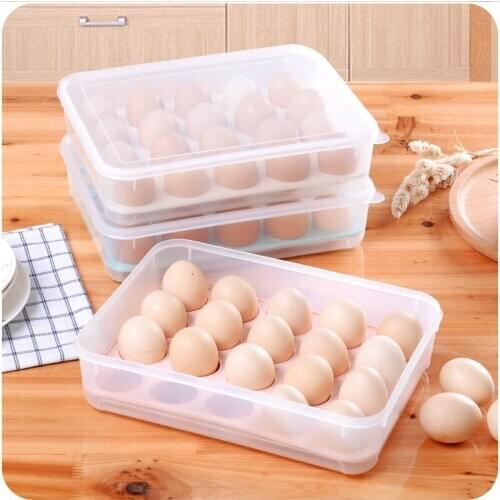 20g Egg Storage Box Kitchen Refrigerator With Cover Egg Preservation Box Egg Tray