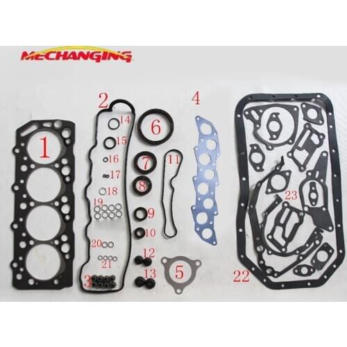 4D56 4D55T For MITSUBISHI PAJERO L200 CANTER D Engine shim Engine Parts Engine Rebuild Kits Full Set Engine Gasket MD972215