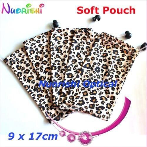50pcs Leopard Painting Microfibre Soft Sunglass Glasses Eyewear Spectacle Eyeglass Case Pouch Bag CP033 Free Shipping