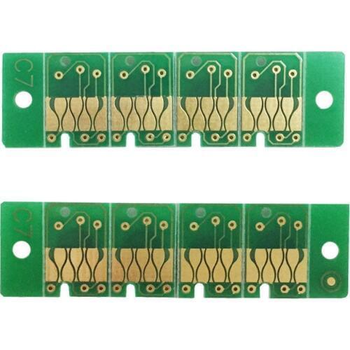 8pcs Compatible Reducible Chips For Epson 7450 9450 Printer Ink Cartridges Resettable Chips