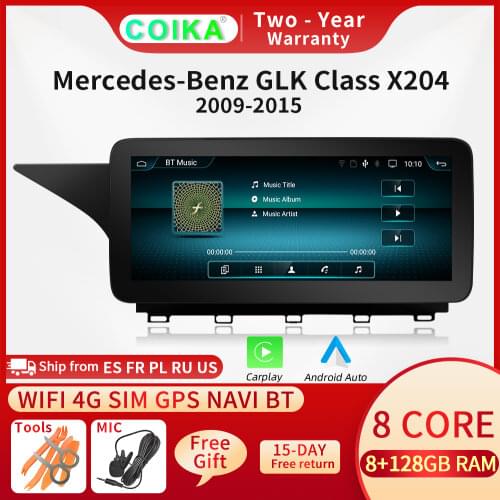 Android 10.0 System Carplay Car IPS Touch Screen Radio For Mercedes GLK X204 2008-2015 Google BT WIFI 2+32G RAM GPS Navi Player