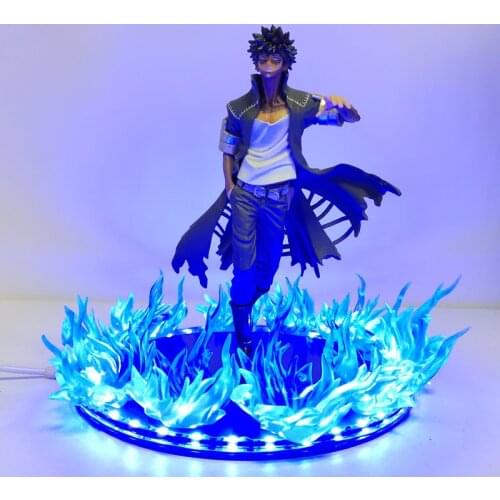 My Hero Academia Anime Dabi Blue Fire Scene Led PVC Action Figures Toy 170mm Boku no Hero Academia Dabi Statue Figurine Toys