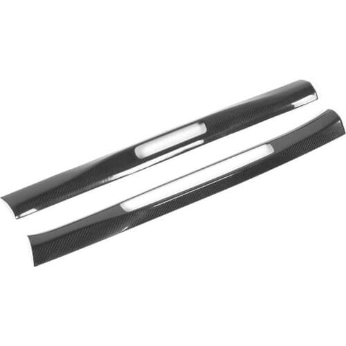 Car styling Car Mirror Carbon Fiber Door Sill Protection Interior Cover Sticker Fit for Porsche 911 2019‑2020 car