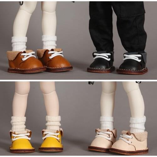 BJD Shoes Handmade Cowhide Boots Shoes Casual Shoes for 1/6BJD, Yosd 30cm Doll Shoes Accessories