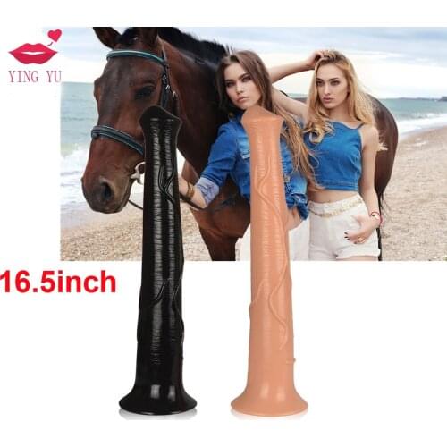 16.5 inch Long Animal Dildo Huge Dildo Super Big Hourse Dildo With Suction Cup Realistic Penis Sextoys Adult for Women