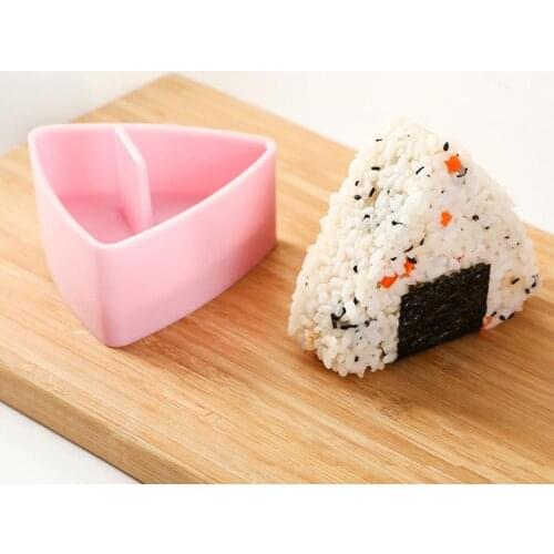 Sushi Mold Triangular Non-Stick PP Heat Resistant Rice Ball Press Maker BPA Free Tasteless Rice Balls Maker Onigiri Molds