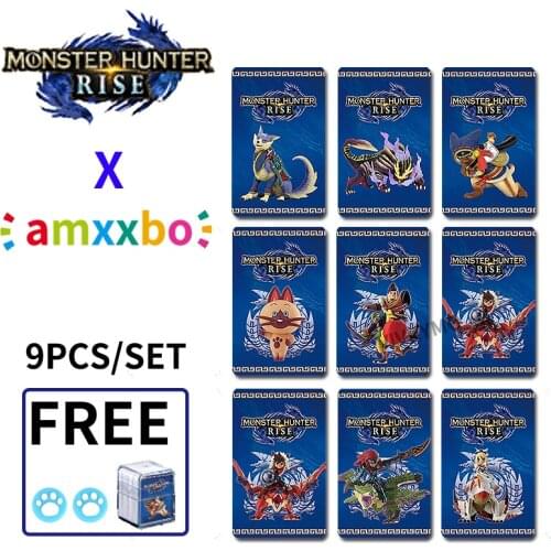 For Nintendo Switch Monster Hunter Rise amxxbo Card Resent Tiger Dragon Ailu Cat NS Game Reward Card NFC amibo Ntag215 cards