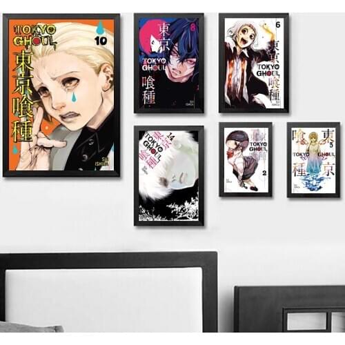Canvas Pictures Home Decoration Nordic Style Tokyo Ghoul Paintings Wall Art HD Printed Watercolor For Living Room Poster Modular
