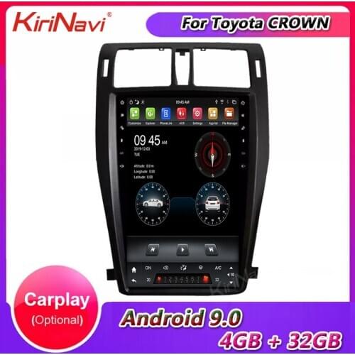 KiriNavi 13.6" Android 9.0 Car Radio GPS Navigation For Toyota Crown Car DVD Multimedia Player Auto Radio 2010-2013 WIFI 4G