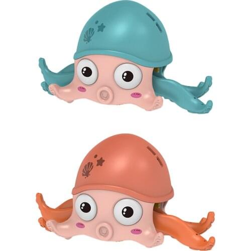 Cartoon Classic Clockwork Wind Up Crawling Octopus Play in Water Dabbling Baby Bathing Pool Bathtub Shower Bath Toy for Kids