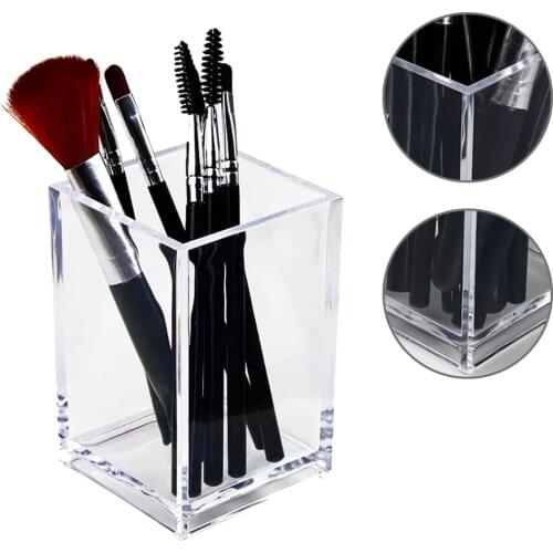 Storage Makeup Makeup Brush Pot with Brushes Storage Acrylic Make Up Organizer for Cosmetics Holder Desk Cosmetic Storage