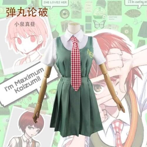 Anime Danganronpa Koizumi Mahiru Cosplay Costumes Japanese Uniform Sailor Suit Women Dress Girls Clothing