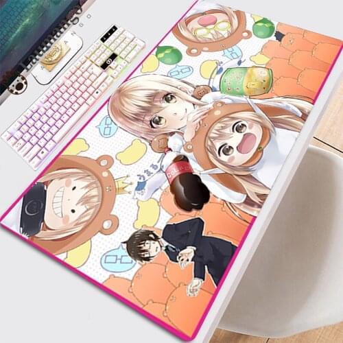 Mouse Carpet Pad Large Pc Gamer Complete Mousepad Anime Gamers Accessories Desk Xxl Mause Custom Table Pad Kawaii Umaru-chan Pad