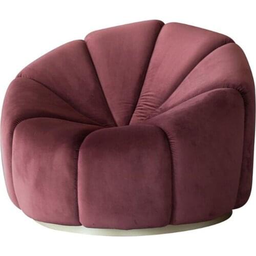 Simple Lazy Bean Bag,Nordic Bedroom Living Room Single Fabric Backrest Recliner Pumpkin Sofa