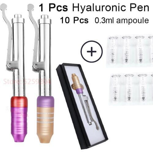 Hyaluronique acid Pen Massage Atomizer High Pressure hyaluron gun hyaluron inject tool for Anti Wrinkle Lip Filler Lip Lifting