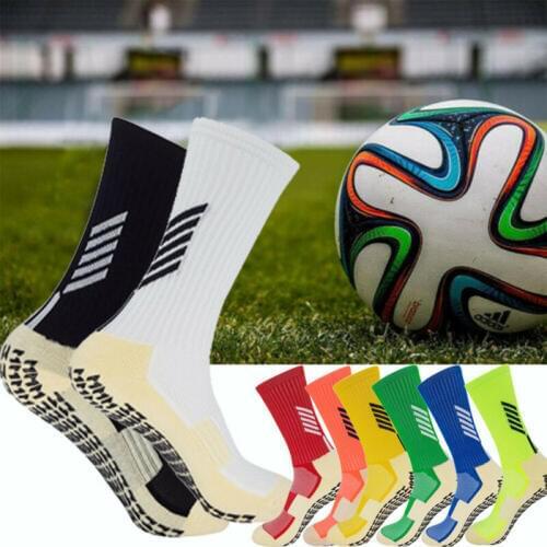Mens Cycling Outdoor Football Socks Anti Slip - Non Slip Grip Pads Sports Soccer