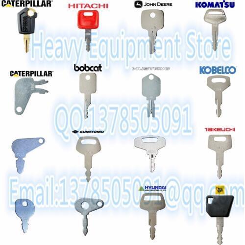 Heavy Equipment key set For Caterpillar Hitachi John Deere Komatsu Bobcat JCS 3CX Sumitomo IHI For Kebelco Takeuchi 5P8500 787