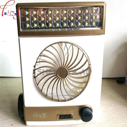 Desktop Mini Solar Fan Multi-function Student Table Lamp Outdoor Camping Light Solar Fan Lighting Flashlight 28 pcs