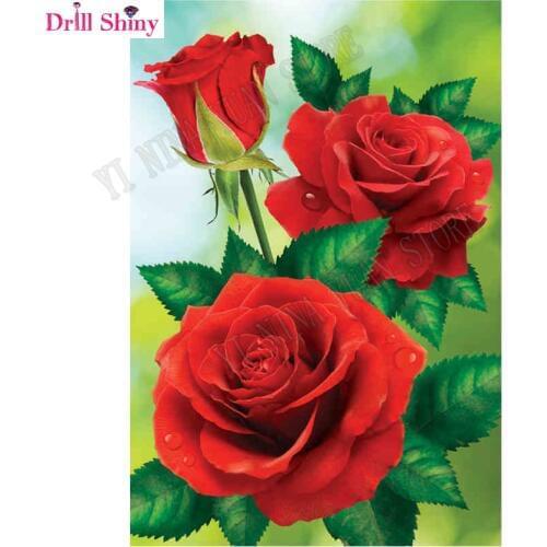 New 5D Round diamond painting Rose diy diamond painting embroidery cross stitch Home Decor diamond mosaic gift