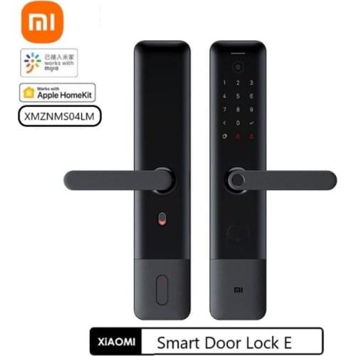 Original Xiaomi Mijia Smart Door Lock E Fingerprint Password Bluetooth Unlock XMZNMS04LM work with MiHome APP and Apple Homekit