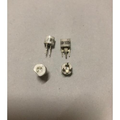 Original new 100% 3pin horizontal fine adjustment adjustable resistance cross adjustment 10K 103d (Inductor)