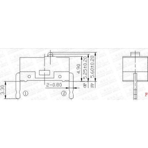 Original new 100% DS130-00P mouse micro key switch roller mouse switch 2pin 10 million life