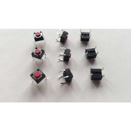 Original new 100% DTS-61R-V touch switch 6*6*4.3 DIP 4pin electromagnetic furnace button fretting