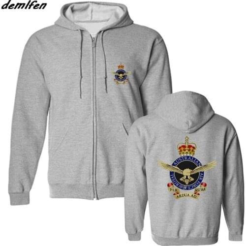 Hot Sale Fashion Rising Sun Australian Army Australian Air Force Hoodie Men Fleece Hoody jacket Sweatshirt Harajuku