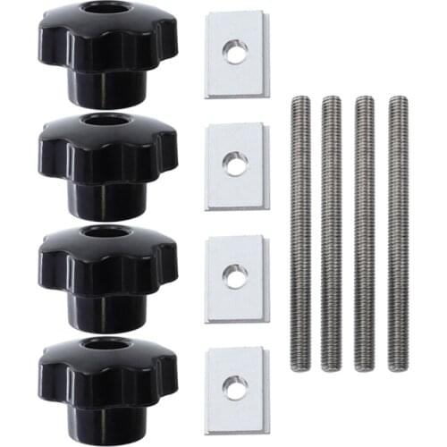 Handle T-slot Slider Miter T-track Jig Screw Fixture Table Saw Router Chute Rail Special Accessories Woodworking Tool