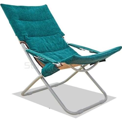 Thickened folding lunch break Chair Recliner office nap chair pregnant woman chair beach chair sun chair