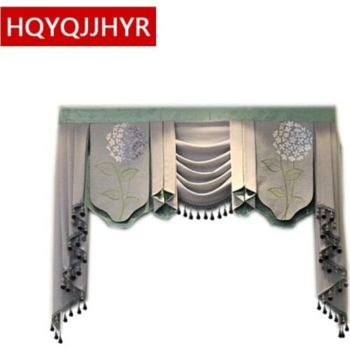 High-end custom Valance used on the top of the curtain can be customized to any size required for the living room bedroom hotel