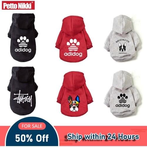 Winter Dog Clothes Fashion Print Designer Dog Clothes For Small Dogs Warm Pet Clothes Brand Dogs Hoodies Chihuahua Costume