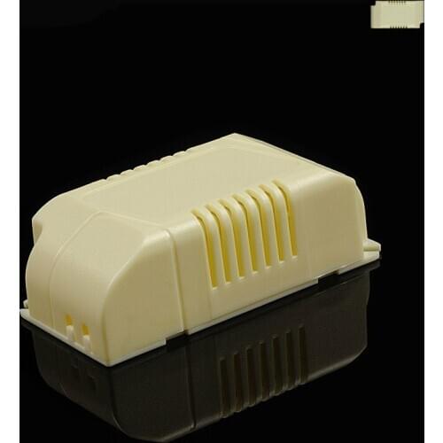 10pcs) 52*31*21mm LED lamps electronic drive retardant PC plastic housing with cooling holes power box enclosure