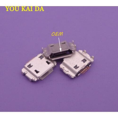 100pcs/lot micro mini 7pin USB connector repair parts for samsung S5830 S8300 S8000 I9220 N7000 S3930 9220 charging port