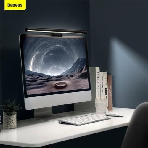 Baseus Led Desk Lamp Stepless Dimming Lamp Computer Screen Eye Protection Hanging Light LED Reading USB Powered For Office Home