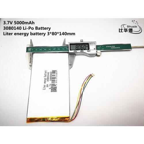 The tablet battery 3.7V 5000mAH 3080140 Polymer lithium ion / Li-ion battery for tablet pc battery