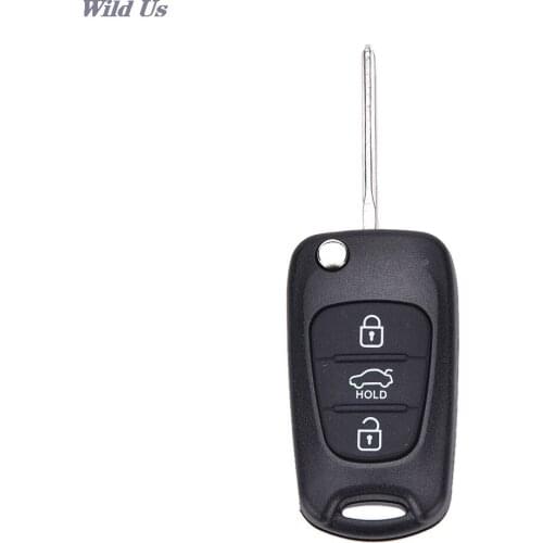 New 3 Button Replace Flip Key Shell fit for KIA Rondo Sportage Soul Rio Remote Case