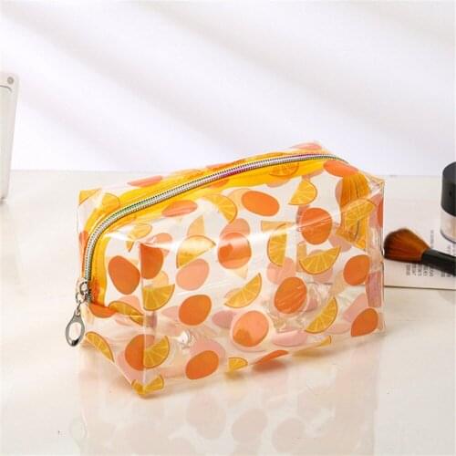 Travel Waterproof Transparent Pvc Cosmetic Bags Candy Color Storage Pouch Makeup Organizer Laser Clear Case Toiletry Bag