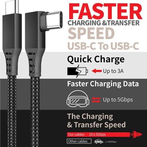 For Oculus Quest 2 Link Cable 5M USB 3.0 Quick Charge Cables for Quest2 VR Data Transfer Fast Charges VR Headset Accessories