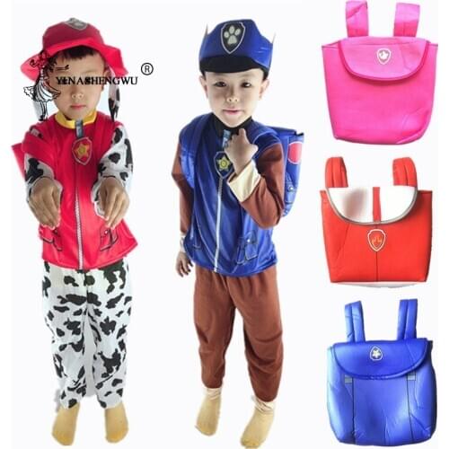 Cosplay Costume Christmas Halloween New Year Party Dog Patrol Team Childrens Clothing Wangwang Fire Rescue Team Archie Furry