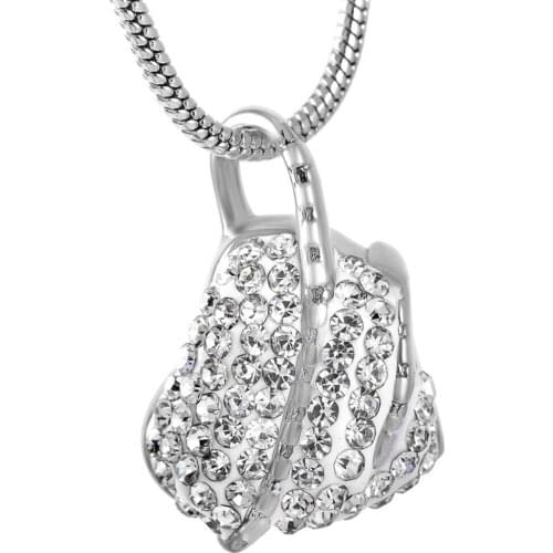 MJD8359 Elegant Crystal Inlay Urn Necklace Keepsake Jewelry Women