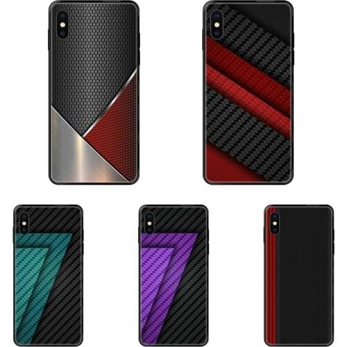 Black Soft Fashion Mobile Phone For Xiaomi Redmi Note 4 5 5A 6 7 8 8T 9 9S Pro Max Cool Black Honeycomb Triangle Printing