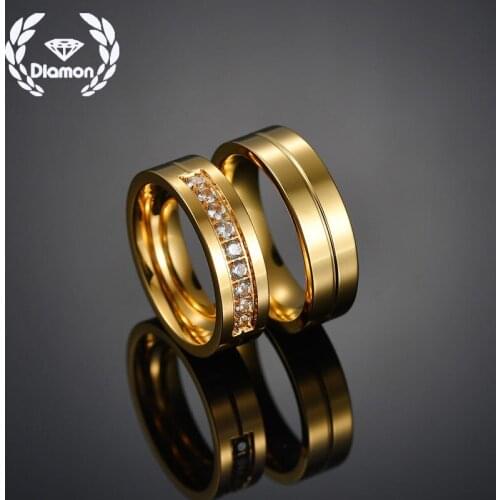 Diamon New Frosting Gorgeous Zircon Ring Fashion Design Couple Lovers Man For Women Engagement Christmas Birthday Jewelry Gift