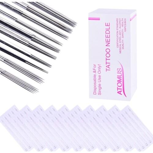 100Pieces Mix Sizes Disposable Tattoo Needles 3 5 7 9 RL 3 5 7 9 RS 5 7 M1