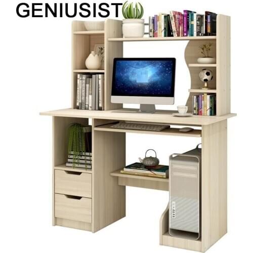 Escritorio Office Desk Bureau Meuble Support Ordinateur Portable Bedside Tablo Stand Laptop Mesa Table With Bookcase