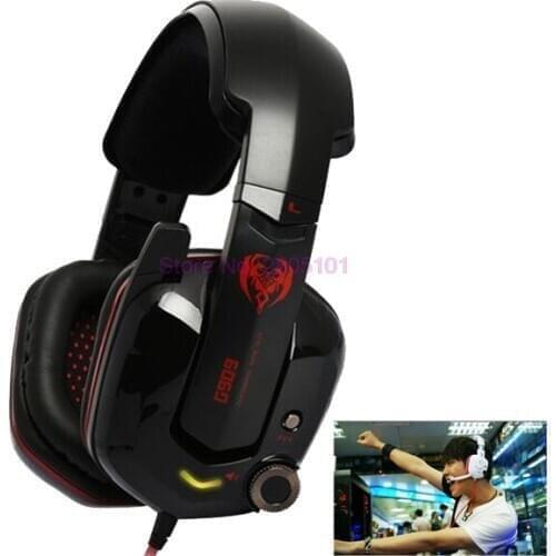By DHL or EMS 50 picecs Head-band 7.1 Surround Sound Gaming Stereo Headphone Earphone Headset G909+ Shock