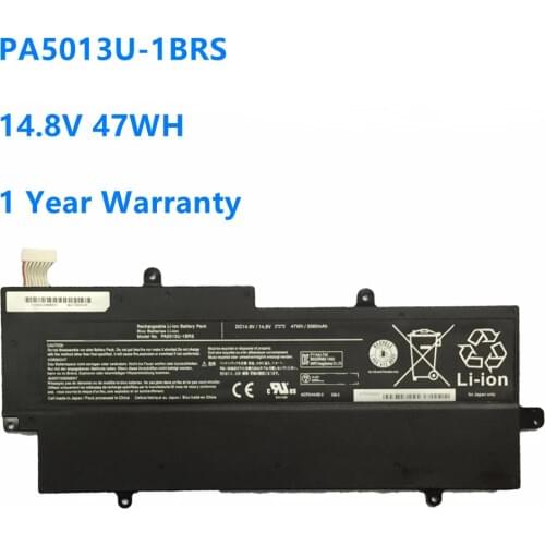 PA5013U-1BRS PA5013U Battery for Toshiba Portege Z830 Z835 Z930 Z935 Ultrabook PA5013 14.8V 47WH