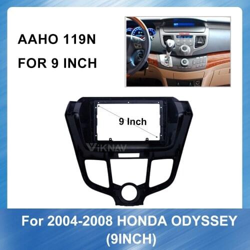 9 Inch Car Radio Frame 9 inch Panel for Honda Odyssey 2004-2008 Audio Dash Trim Fascia Panel Kit insalltion Dashboard kit